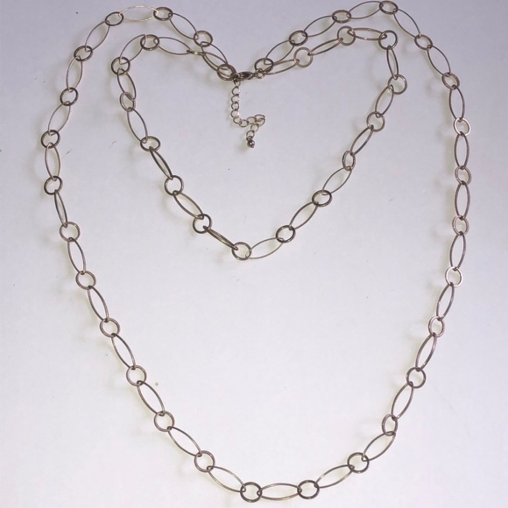 Elegant Gold Tone Multi Strand Chain Boho Necklace